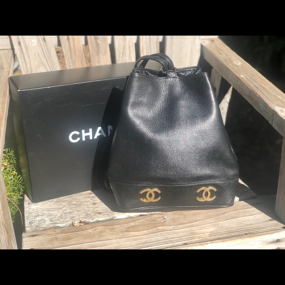 CHANEL Handbags - Chanel backpack CC gold hardware